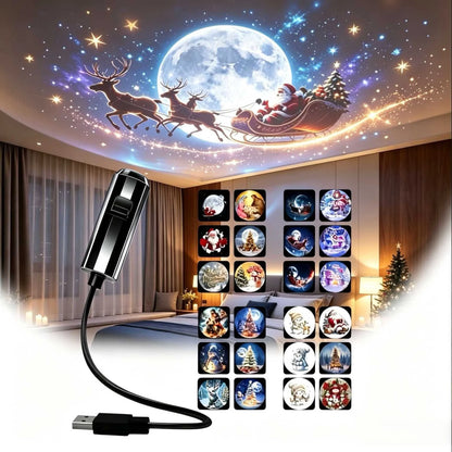 Festive Holiday Projection Spotlight