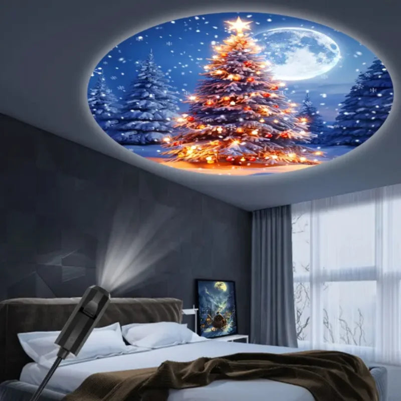 Festive Holiday Projection Spotlight