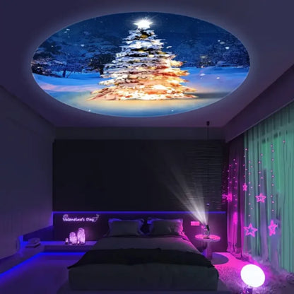 Festive Holiday Projection Spotlight