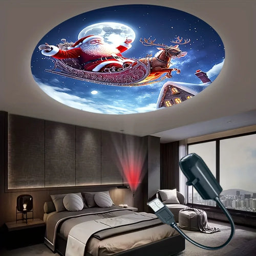 Festive Holiday Projection Spotlight