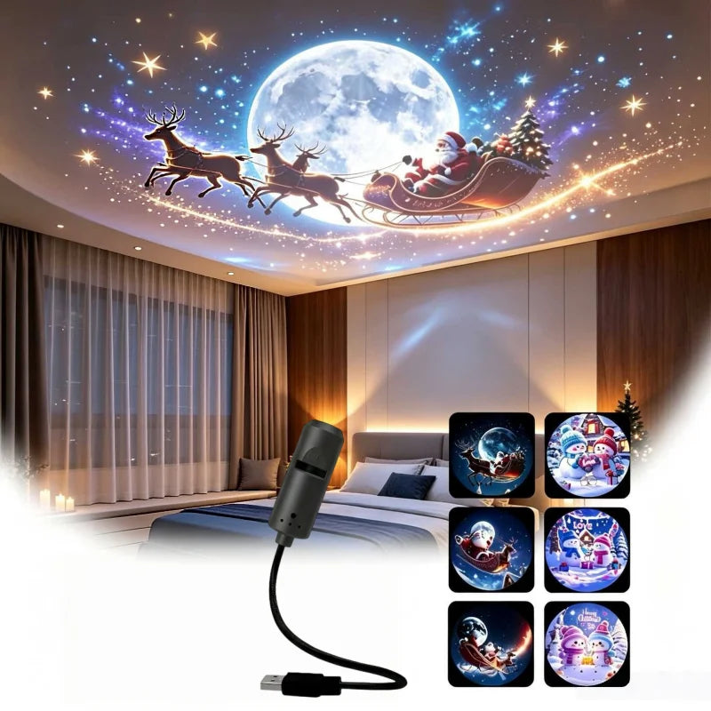 Festive Holiday Projection Spotlight