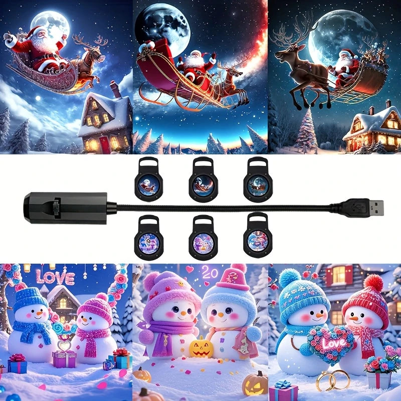 Festive Holiday Projection Spotlight